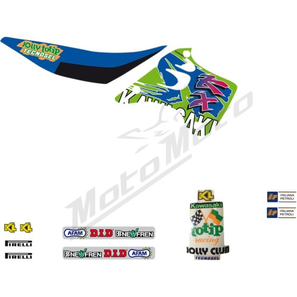 TECNOSEL Graphics KIT Kawasaki KX 125-250cc 92-93
