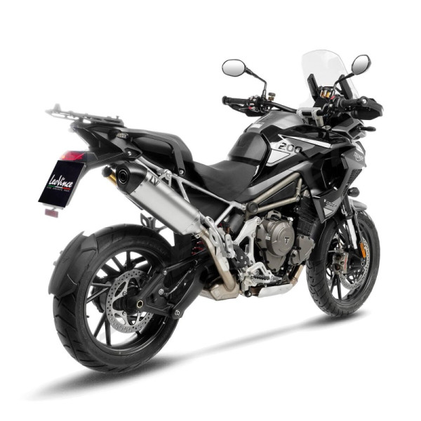 LEOVINCE LV-14 Stainless Steel / Carbon Fiber Slip-On Muffler Triumph Tiger 1200 22-25
