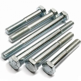 Galvanized steel bolts M7 12pcs