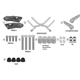 KAPPA Quick Mount Remove X Side bag rack ​​​​​​​Kawasaki Z 650 RS 22-25