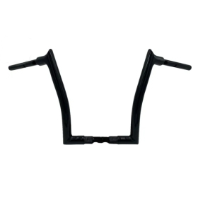 FAT BAGGERS INC. Pointed Top Handlebar Black 89x35.5cm Harley Davidson FLFBS / FLTRX / FLTRXSE / FXBR 1923-1977 23-25