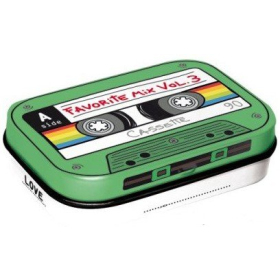 Box of mint sweets FAVORITE MIX CASSETTE 62x41x18mm 4pcs
