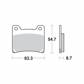 BRAKE PADS FERODO FDB337P / MCB530 STANDARD PLATINUM