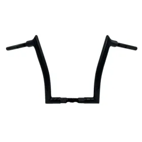 FAT BAGGERS INC. Pointed Top Handlebar Black 89x35.5cm Harley Davidson FLFBS / FLTRX / FLTRXSE / FXBR 1923-1977 23-25