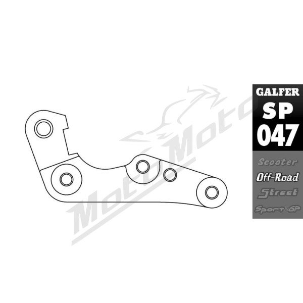 GALFER Brake Caliper Relocation Bracket Sherco SE-R 250-300cc 14-17