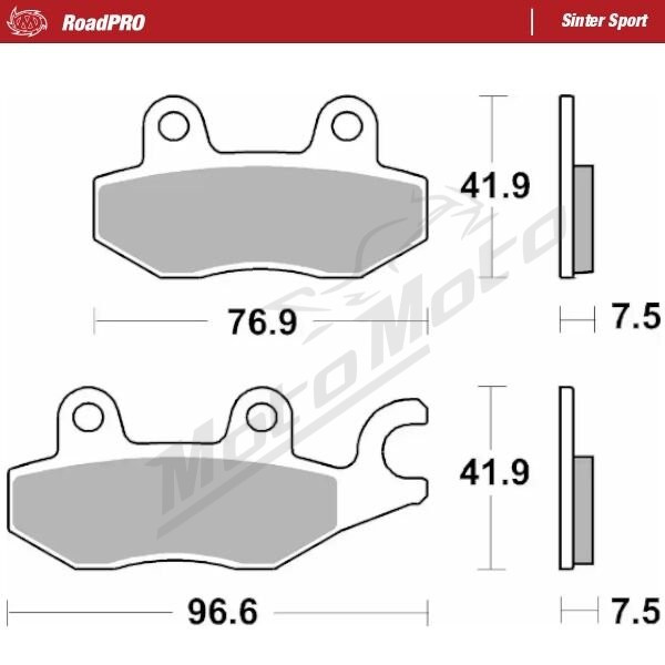 MOTO-MASTER Sinter Sport Front Brake Pads Kawasaki Eliminator / EX / Ninja / Z / ZX-4 400-500 18-26