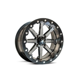 MSA WHEELS M21 Lok Utility ratlankis - sidabrinis/juodas 15X7