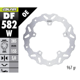 GALFER Galinis fiksuotas stabdžių diskas 320 mm KTM ENDURO 390 R ABS 25–26