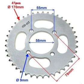 Galinė žvaigždė JUNAK 901/ 902/ ZIPP NEKEN/ BENZER SHAFT/ YANKEE/ GB STREET 41dantukų