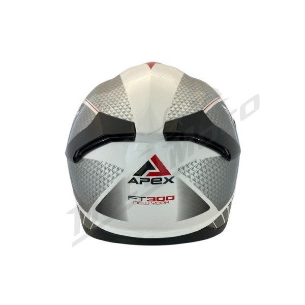 APEX Helmet FT300 New York Grey/Red