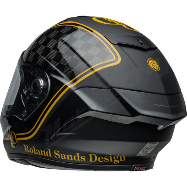 BELL Race Star DLX Flex Helmet - RSD Player Matte/Gloss Black/Gold