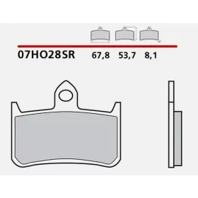 Brembo Brakepads Carbon-Ceramic Racing Front Derbi / Honda 50-1300 87-07