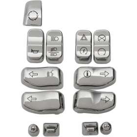 DRAG SPECIALTIES Switch Cap Kit Harley Davidson FLHR / FLHRC / FLHRXS / FLHT / FLHTCU / FLHTCUL 1690-1923cc 14-24