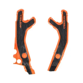 Acerbis X-Grip Frame Guards KTM Adventure R/X / Enduro R / SMC R 390cc 25-> Black/Orange