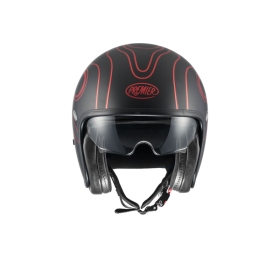 Premier Helmets Vintage FR Red Chromed