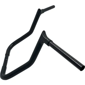 FAT BAGGERS INC. Pointed Top Handlebar Black 86.5x33cm Harley Davidson FLHX / FLHTK / FLHT / FLH 1584-1923 08-24