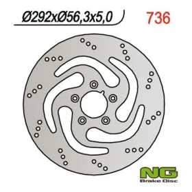 NG BRAKES Front Fixed Brake Disc 292mm Harley Davidson Sportster / Dyna / Softail 883-1340cc 84-99
