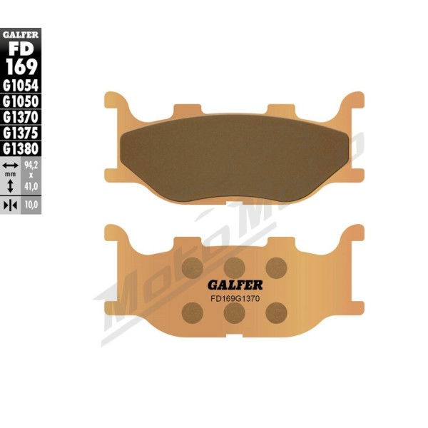 GALFER HH Sintered Brake Pads Italjet / Yamaha 125-1300cc 93-24