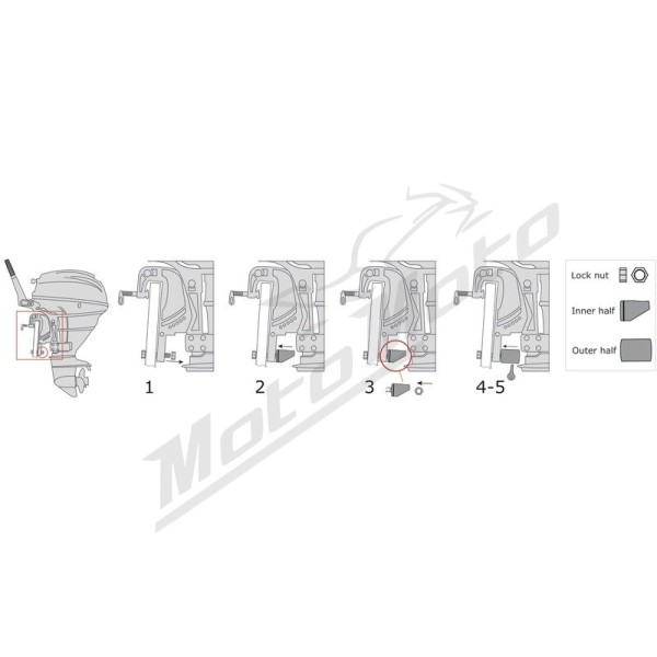 Osculati outboard SicurLock up 25HP