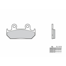 BREMBO Street Carbon Ceramic stabdžių trinkelės HONDA CB / CBR / NSR / NTV / VFR / VT 250-600cc 1986-1994
