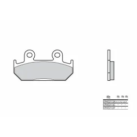 BREMBO Street Carbon Ceramic stabdžių trinkelės HONDA CB / CBR / NSR / NTV / VFR / VT 250-600cc 1986-1994