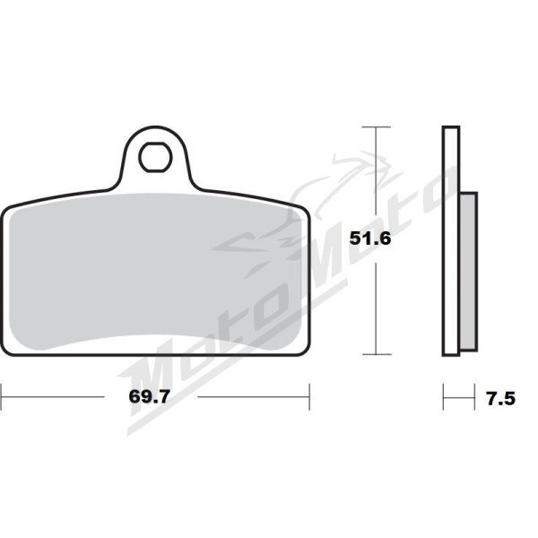MOTO-MASTER Ceramic Front Brake Pads Aprilia / Beta / Derbi / Rieju 50-125 05-24 