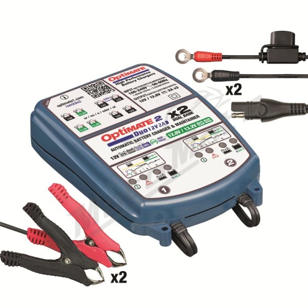 TECMATE OptiMate 2 DUO x 2 Bank
