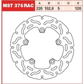 TRW Galinis fiksuotas stabdžių diskas Aprilia RS / RSV 125-1000 92-11