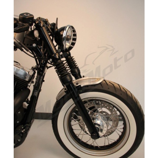 CULT WERK Front Fender Black Old School Harley Davidson XL 1200cc 2010-2015
