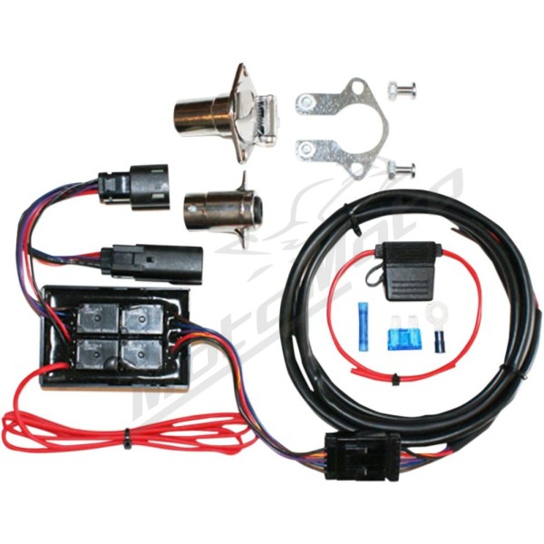KHROME WERKS Plug-and-Play Trailer Wiring Kit Harley Davidson FLHR / FLHRC / FLHRXS / FLHCUTG 1750-1868 14-22
