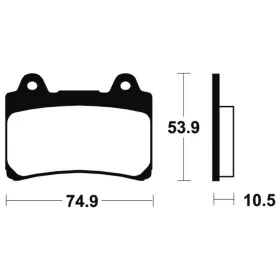 TECNIUM Street Organic Brake pads MA90 Yamaha TDR 250 88-90