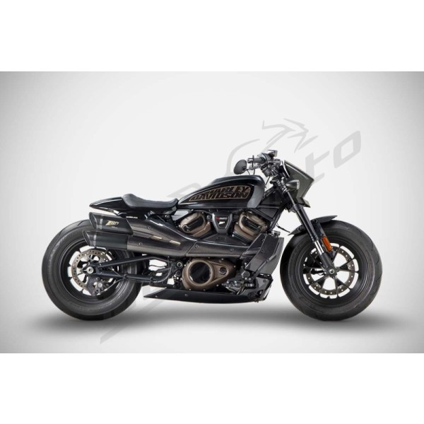 ZARD GT FULL EXHAUST SYSTEM 2:2 SLIP-ON KIT Harley Davidson RH 1250cc 21-25