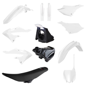 Polisport plastic kit Yamaha YZ 125/250cc 02-21 White / Black