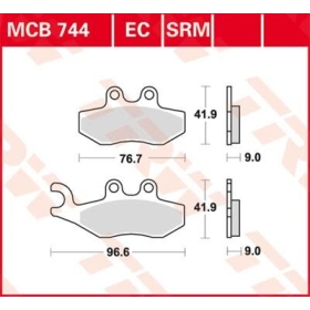 TRW SRM Series Sindered Scooter Brake Pads Aprilia / Derbi / Gilera / Piaggio / Vespa 50-850cc 99-20