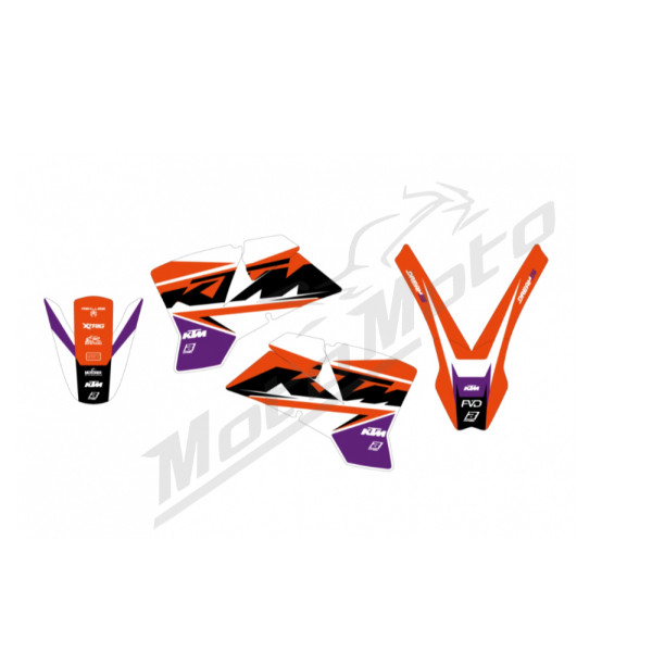 Blackbird Grafikos lipdukų kompl. DREAM 5 KTM SX / SX-F / EXC / EXC-F 125-525cc 01-04