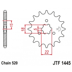 Front sprocket JTF1445