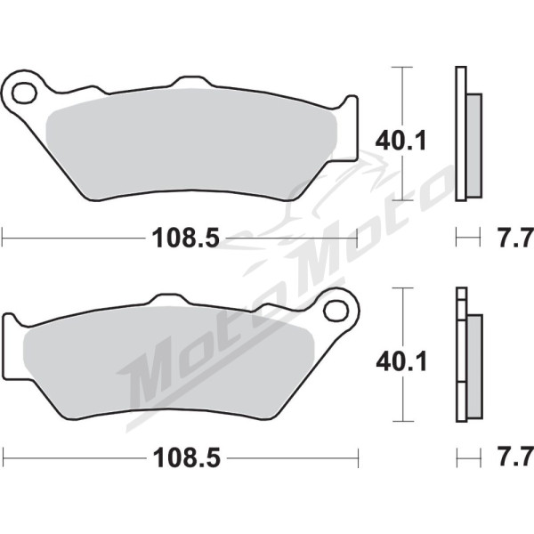 SBS HF Street 674HF Ceramic Organic Brake Pads Aprilia / Benelli / Bimota / BMW / CF Moto / Ducati / Yamaha / Victory 125-2300cc 95-24