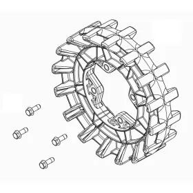Camso Sprocket 15 teeth 4S, bolt 3/8-16 x 1 1/4