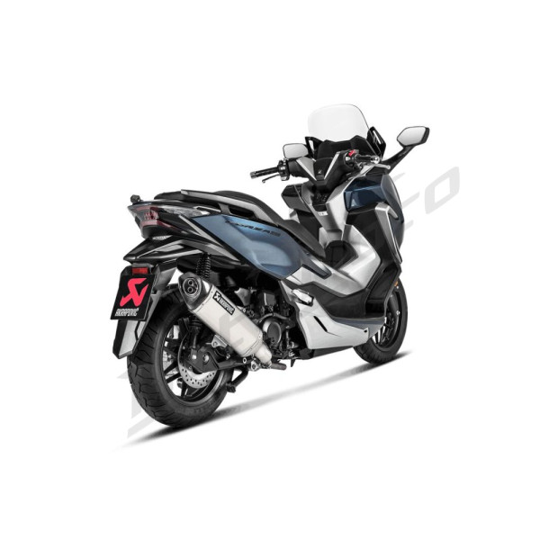 AKRAPOVIC Slip-On Line Muffler Stainless Steel / Carbon Fiber Honda NSS 250-300 18-20
