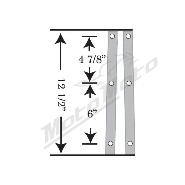 MEMPHIS SHADES HD Road King Replacement Plastic 53,5x58,5cm Harley Davidson FLHR / FLHRCI / FLHRI / FLHRS / FLHRSI / FLHRXS / 1340-1868 94-24