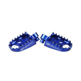 Scar racing footrests pegs aluminum Kawasaki / Honda 250-450cc 04-17 Blue