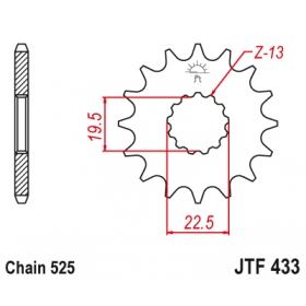 Front sprocket JTF433