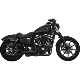 VANCE & HINES 2-into-2 Mini Grenades Exhaust System Black Harley Davidson XL 883-1200cc 14-22