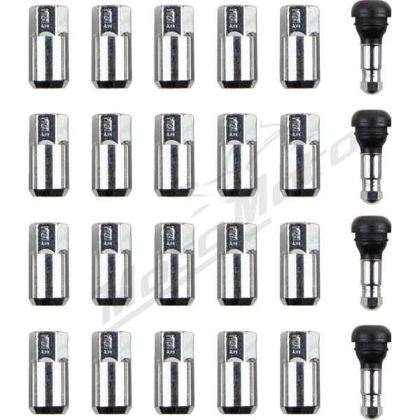 MOOSE OFFROAD FOUR WHEEL Replacement ATV/UTV Wheel Lug Nuts with Valve Stems CF Moto / Polaris 500-2000 14-25
