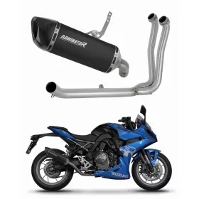 Suzuki GSX-8R / 8S 2023-2025 Dominator Full Exhaust System HP6 BLACK + dB killer