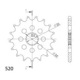 Supersprox Front sprocket 394.15 15t