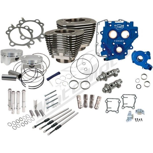 S&S CYCLE 110" Power Package Performance Kit Harley Davidson FLD / FLHR / FLHRC 1450-1690cc 06-17