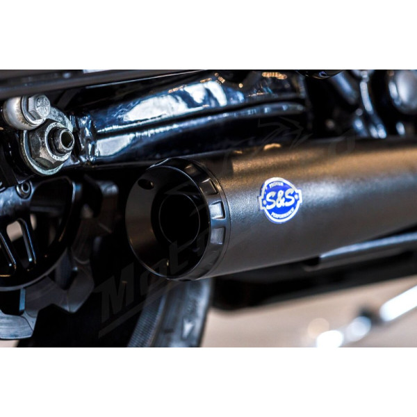 S&S CYCLE 2-into-1 Diamondback Exhaust System Harley Davidson FLH / FLHFB / FLHR / FLHRC 1750-1977cc 17-23
