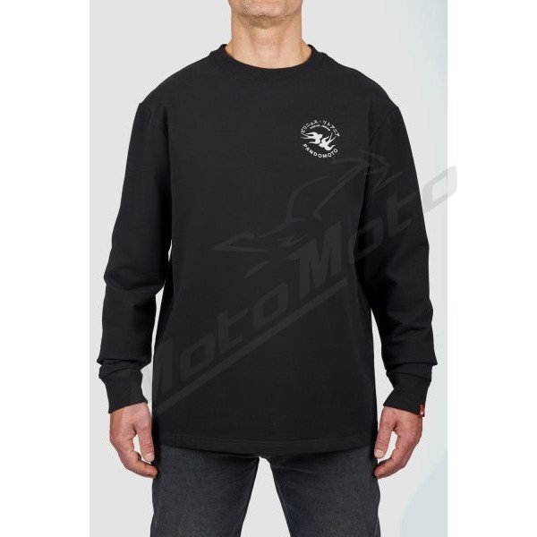 PANDO MOTO TOMMY TOKYO BLACK Oversized Long sleeve T-shirt Unisex