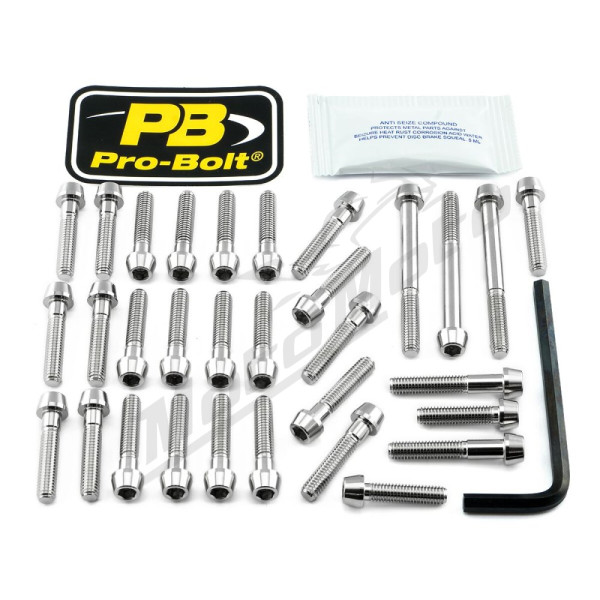 PRO BOLT Stainless Steel Engine Bolt Kit For Kawasaki Z 900cc 17-24